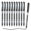Shuttle Art Rollerball Pens, 10 Pack Black Liquid Ink Pens, 0.5mm Extra Fine Point, Quick Drying for Writing Journaling Taking Notes School Office 10 Count (Pack of 1) 30 811tN9lA0ZL
