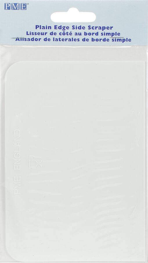 PME Plain Side Plastic Scraper 5.3 x 3.7-inches, White