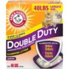 Arm & Hammer Double Duty Clumping Cat Litter, 40lb Box 40 Pound