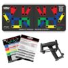POWER PRESS Push Up Board – Home Workout Equipment, Push Up Bar with 30+ Color Coded Combo Positions for Exercise – Portable Gym Accessories for men and Women, Strength Training Equipment, Original Single Pack 10 811u19PGHZL
