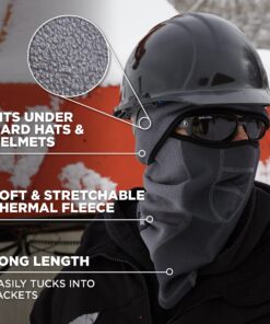 Ergodyne - 6823 Black Wind-Proof Hinged Balaclava Face Mask (16823) 35 811vAGV53rL