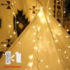 LED String Lights, 100 Warm White LED Christmas Lights for Indoor Decoration, Tree, Party, Balcony, Outdoor, 49 ft Plug in String Light with Timer, Multifunction, Waterproof, Extendable to 500 LED String Light Pack 22 811xcpYZTcL
