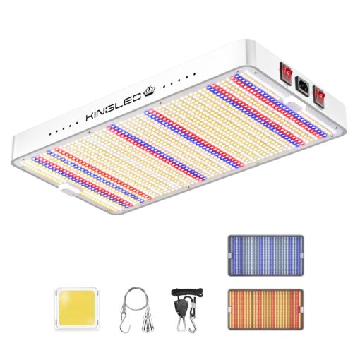 KingLED Newest 3000w LED Grow Lights with LM301B LEDs 4 * 2ft Coverage Full Spectrum Grow Lights for Indoor Hydroponic Plants Veg Bloom Greenhouse Growing Lamps