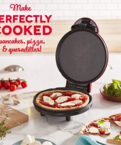 DASH 8” Express Electric Round Griddle for for Pancakes, Cookies, Burgers, Quesadillas, Eggs & other on the go Breakfast, Lunch & Snacks - Red 25 811y8ZjsXUL