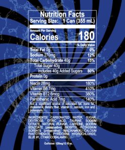 Liquid Ice Blue Energy Drink, 12 Ounce, 24 Count 11 811yEgmLxSL