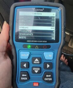 VDIAGTOOL VD30 Enhanced OBD2 Scanner, Car Code Reader, Universal Check Engine Light Code Reader, Auto Diagnostic Tool for All OBDII Vehicles, Turn Off CEL, Read/Clear Codes, Live Data, Voltage Test Blue 35 811ylC9nLL