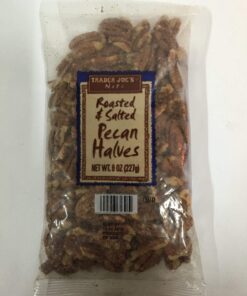 Trader Joe's Roasted & Salted Pecan Halves, 8 oz,(Pack of 2)