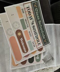 Godery Boho Daily Schedule Pocket Chart for Classroom with 24 Cards,Welcome Back to School Classroom Decorations, White Boho-white 18 811zoA0PSlL