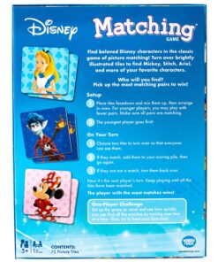 Disney Classic Characters Matching Game by Wonder Forge | For Boys & Girls Age 3 to 5 | A Fun & Fast Disney Memory Game for Kids | Mickey Mouse, Minnie Mouse, Donald Duck, Blue Disney Classic Matching 14 812 8ZSwIxL