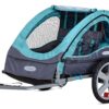 Instep Bike Trailer for Toddlers, Kids, Single and Double Seat, 2-In-1 Canopy Carrier, Multiple Colors Light Blue 64 812 DMgGcZL