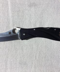 Spyderco CENTOFANTE 3 Prestige Folding Utility Pocket Knife with 3.14" VG-10 Stainless Steel Hollow Ground Blade and Lightweight FRN Handle - PlainEdge - C66PBK3 19 81204XjSrcL