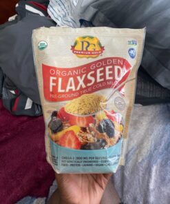 Premium Gold Organic Ground Flax Seed | High Fiber Food | Omega 3 | 4 pounds 30 8120LD3NyoL