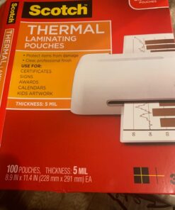 Scotch Brand PRO TL906 Thermal Laminator, 1 Laminating Machine, White/Blue, Laminate Holiday Crafts and Photos, For Holiday or School Supplies, 9 in. 31 8120Mkfi5DL 1