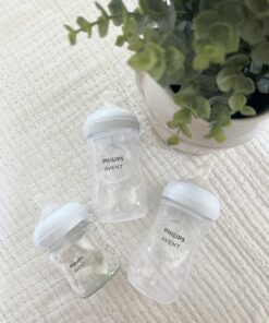 Philips AVENT Natural Baby Bottle with Natural Response Nipple, Clear, 9oz, 4pk, SCY903/04 4 Pack 34 8120pgVcOLL