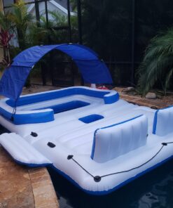 Bestway Hydro Force Tropical Breeze Raft Blue/White 27 81218WPcdlL