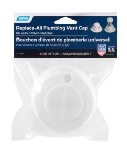 Camco 40034 Replacement Plumbing Vent Cap (Polar White) One Size Vent Only 14 8123 0tYcJL