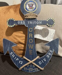 Little Love by NoJo Separates Collection Anchor Shaped Wall Art, Navy 1 Count (Pack of 1) 24 8124f0xvqYL