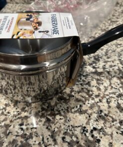 Farberware Classic Stainless Steel Sauce Pan/Saucepan with Lid, 1 Quart, Silver,50000,11.2"D x 6.3"W x 4.4"H Saucepot w/ Regular Lid (1 Quart) 36 8125AahkR2L