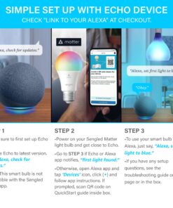 Echo Dot (5th Gen) | Charcoal with Sengled Smart Color Bulb 11 8125PUEnMqL 1