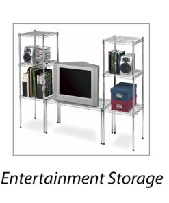 Whitmor Supreme Wide Stacking Shelf - Heavy Duty - Adjustable - Chrome 27 8125t1ciqHL