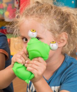 Eye Popping Flippy Frog - Large Squeeze - Stress Relief Toy - Latex Free Peepers Fidget - Anxiety Reducer Sensory Play - Funny Sensory Fidget for Boys and Girls - Suitable for Autism and ADHD 20 8126Ud2QNfL