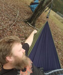 Wise Owl Outfitters Hammock Straps for Trees Heavy Duty - Set of Two 10ft Long, 1 Inch Thick Camping Hammock Tree Straps w/ 38 Loops & 2D Carabiners - Essential Hammock Accessories Grey 32 81275oeMuL 1