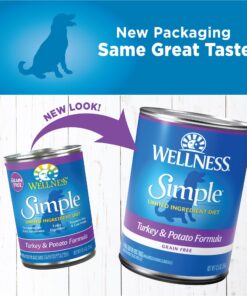 Alternative view of Wellness Simple Natural Wet Canned Limited Ingredient Dog Food, Turkey & Potato, 12.5-Ounce Can (Pack of 12) 12.5 Ounce (Pack of 1)