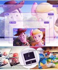 8500Lumens Portable Projector for Home Theater Entertainment, Full HD 1080P Supported Mini Projector HDMI AV USB TV Stick Supported 26 8128ih1zUeL