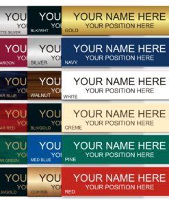 Lasercrafting Office Desk Name Plate or Wall/Door Sign - 2x8 or 2x10 - Laser Engraved Sign - CUSTOMIZE. Holder/bracket available. Choose colors and fonts. Great gift idea. 26 81290TUzlvL