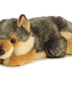 Aurora® Adorable Miyoni® Lying Wolf Stuffed Animal - Lifelike Detail - Cherished Companionship - Gray 11 Inches 11 8129qsZWNTL