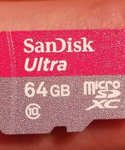 SanDisk Ultra 64GB microSDXC UHS-I Card with Adapter, Grey/Red, Standard Packaging (SDSQUNC-064G-GN6MA) 33 812AHf4go L