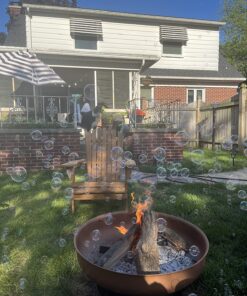 Best Choice Products Folding Adirondack Chair Outdoor Wooden Accent Furniture Fire Pit Lounge Chairs for Yard, Garden, Patio w/ 350lb Weight Capacity - Brown Natural 40 812AcXBgrkL