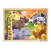 Melissa & Doug African Plains Safari Wooden Jigsaw Puzzle With Storage Tray (24 pcs) 43 812CwoEm8cL