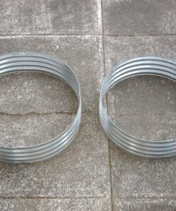 Galvanized Steel Round Raised Garden Bed — 4ft. x 12in 13 812E9AbUx L