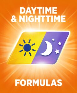 Theraflu ExpressMax Severe Cold and Cough Medicine, Daytime and Nighttime Cough and Cold Medicine for Cough Relief, Berry Flavor - 8.3 Fl Oz x 2 Day & Night Bundle 15 812EFHK56ML