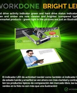 WorkDone 2.5" Hard Drive Caddy - Compatible for Dell PowerEdge Servers - 14th Generation R440 R640 R740 R740xd R840 R940 R6415 R7415 R7425 - Bright LED SSD SAS SATA NVMe Tray - Setup with Manual 1-PACK 16 812Ev0szFgL