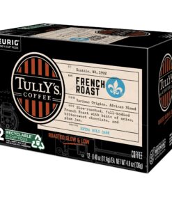 Tully's Coffee French Roast Keurig Single-Serve K-Cup Pods, Dark Roast Coffee, 72 Count (6 Packs of 12) 31 812FsN4Wq6L 1