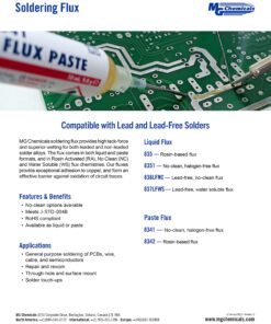 MG Chemicals - 8341-10ML 8341 No Clean Flux Paste, 10 milliliters Pneumatic Dispenser (Complete with Plunger & Dispensing Tip) 8 812G 3Nf3sL