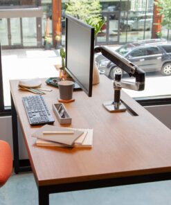 Alternative view of Ergotron – LX Premium Monitor Arm, Single Monitor Desk Mount – fits Flat Curved Ultrawide Computer Monitors up to 34 Inches, 7 to 25 lbs, VESA 75x75mm or 100x100mm – Polished Aluminum 8 Inch Pole