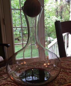 Sagaform Wine Carafe with Oak Stopper 67-Ounce Wine Carafe 67 Oz. 27 812GN dBeL