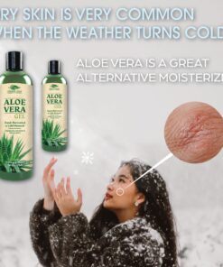 Aloe Vera Gel for Skin Care | Pure Aloe Vera | Real 100 Aloe Vera Gel for Face, Skin, Hair Care, Daily Moisturizer, Aftershave lotion, Sunburn Relief Aloevera - Alcohol Free - 12 Ounce, By Green Leaf 12 Fl Oz (Pack of 1) 16 812GlTJqDhL 1