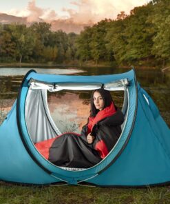 Sleeping Bag – Envelope Lightweight Portable, Comfort with Compression Sack - Great for 3 Season Traveling, Camping, Hiking, Outdoor Activities & Boys. Black 18 812H1lwhLHL 1