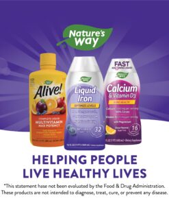 Nature's Way Liquid Iron, Provides Daily Value of Iron, Sugar Free, Berry Flavored, 16 Fl. Oz. 23 812Hjjy0SvL