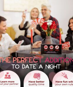 Romantic Game for Couples -Gift - Perfect Date Night Ideas - Girlfriend, Boyfriend, Newlywed, Wife or Husband. 3-in-1:Talk, Flirt, Dare. Reignite and Deepen Relationship with Your Partner. 22 812IsWL7HQL