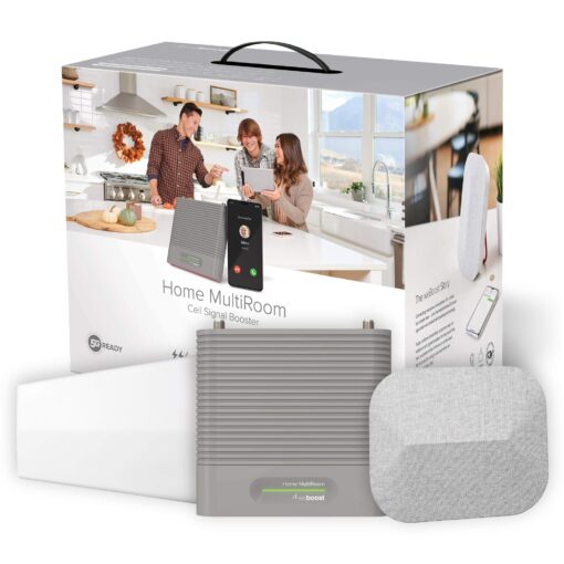 weBoost Home MultiRoom - Cell Phone Signal Booster | Boosts 4G LTE & 5G up to 5,000 sq ft for all U.S. Carriers - Verizon, AT&T, T-Mobile & more | Made in the U.S. | FCC Approved (model 470144) Home Multi-Room