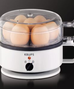 KRUPS F23070 Egg Cooker with Water Level Indicator, 7-Eggs capacity, White 7 Egg Capacity 12 812JFThBZoL