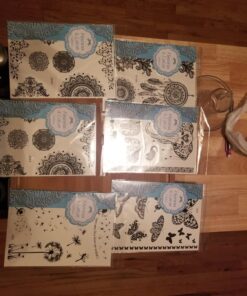 Pinkiou Face Tattoo Sticker gold temporary face tattoos for Women Girls Make Up Dancer Costume Parties, Shimmer Glitter Metallic facial art stickers (18-0067) 18-0067 65 812JYEDjsQL