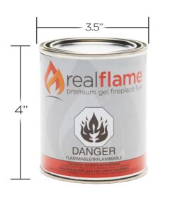 Real Flame Gel Fuel Cans - 12-Pack - Gelled Isopropyl Alcohol for Indoor or Outdoor Fireplaces 23 812JiB9T6uL