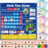 Circle Learning Time Center Pocket Chart Calendar Set, Educational Pocket Chart Learning Shape, Color Classroom Pocket Chart-Number Pocket Chart Wording Rhyme Pictures Pocket Chart 329 Cards 54 812JvUZy1wL