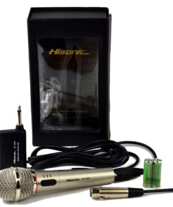 Hisonic HS308L Portable Wireless and Wired 2 in 1 Microphone for Home and Stage Use black 15 812L1UWpdgL